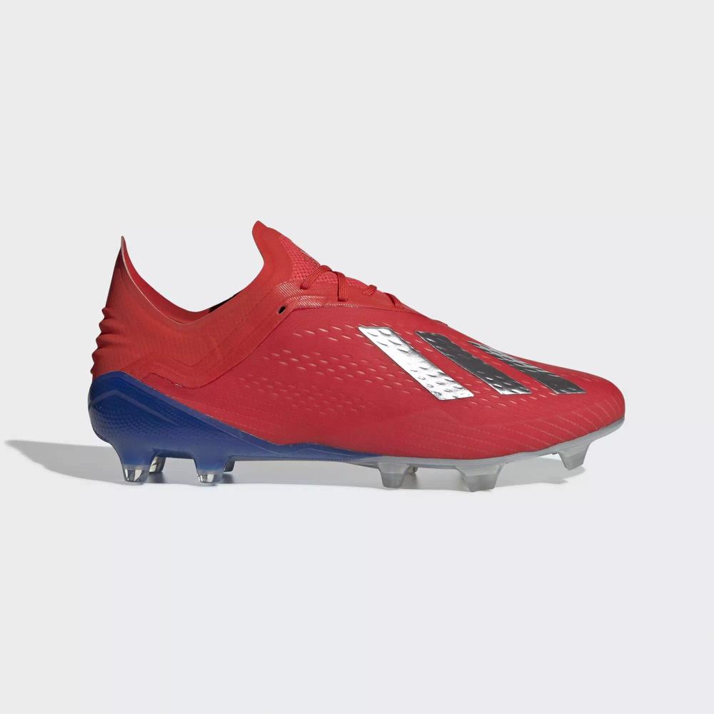 Adidas X 18.1 Firm Ground Tacos de Futbol Rojos Para Mujer (MX-13754)